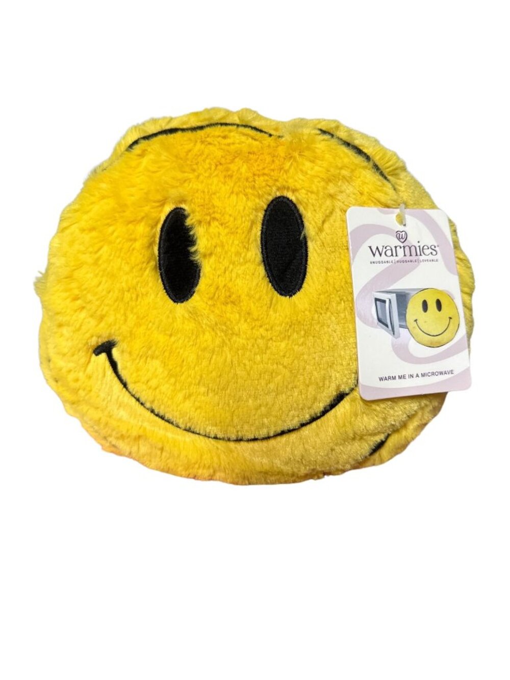 Warmies Smiley Face Plush Toy - Microwavable Soothing Heat Pack For Kids & Adult